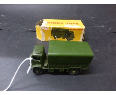 Five boxed Dinky models to include Military ambulance 626, diecast is good, along with Rover 75 Saloon, 156, diecast is v/g w