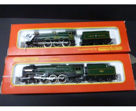 Two boxed OO gauge Hornby locomotives to include R759 GWR 4-9-0 Albert Hall and R552 BR 4-6-2 Oliver Cromwell engine, R552 bo