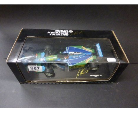 Paul's Model Art Michael Schumacher Collection Benetton Ford B 1994, scale 1:18, boxed 