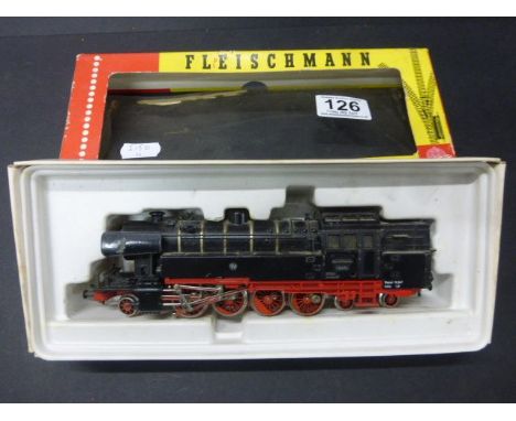 Boxed HO scale Fleischmann 4080 locomotive with tender