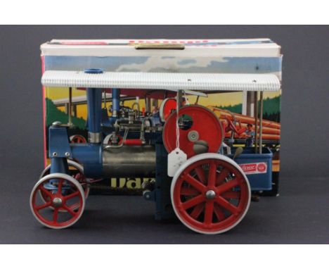 Boxed Wilesco Dampf Traktor team engine tractor D40 with boxed Mamod 20 Fuel Tablets