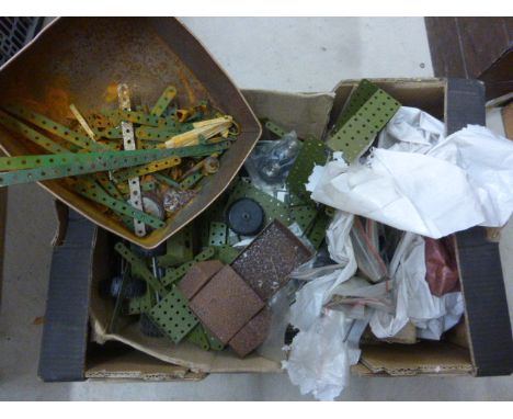 Collection of Meccano, mainly army outfits