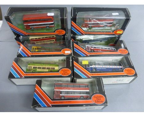 Nineboxed Exclusive First Editions diecast buses 1:76 scale to include; 25807, 25205, 26609, 18602, 20615, 20602, 18606, 2042