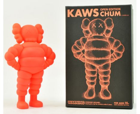 KAWS (American, b. 1974)
Chum 20th Anniversary - Orange, 2022
Painted cast vinyl
Presented in original packaging
Measures app