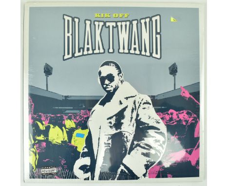 Blak Twang&nbsp;
Kik Off, 2002
Two 12" vinyl records
Art work by Steve Lazarides and Banksy
Pressed by Bad Magic&nbsp;
Brand 