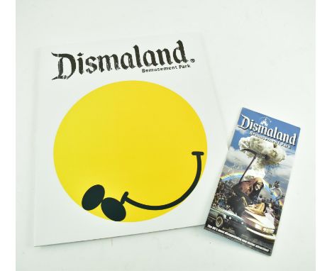 Banksy (British, b. 1973)
Dismaland Bemusement Park program with flyer map - 2015
Printed on paper
Largest measures approx. 3