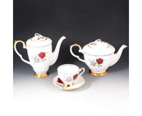 A quantity of Spode, Bunnykins and Roses To Remember full tea and coffee services, plus other ceramics, two boxes.