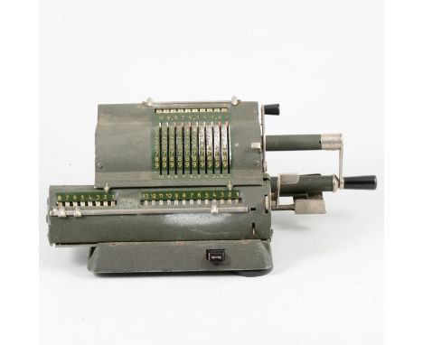 Vintage manual adding machine.
