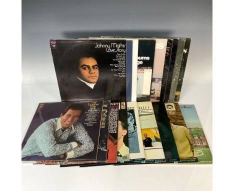 Lot includes - 6 x Johnny Mathis, 6 x Andy Williams and 6 x Chad Mitchell Trio. Issued: 20th centuryDimensions: 12"L x 12"WCo