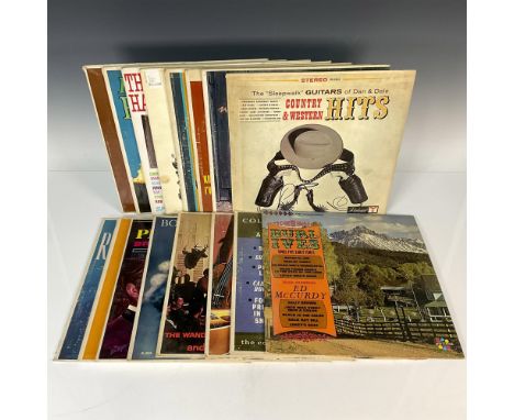 Lot includes - Old Country Music in a New Land, Country Music Hall of Fame, Bluegrass Banjos, Country Hits, Bobby Bond, Milli