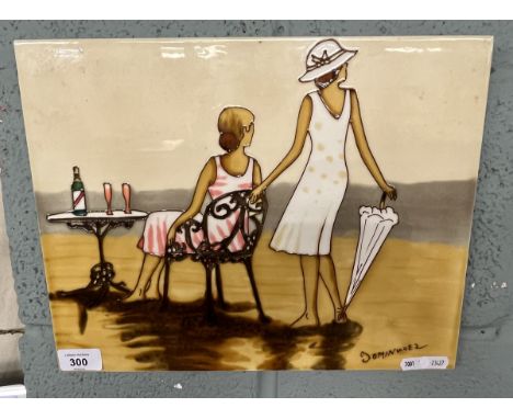 Ceramic wall hanging Dominguez - Approx size: 35cm x 28cm