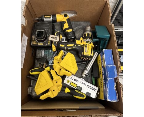 Collection of tools to include hammer drill and Dewalt drills etc 