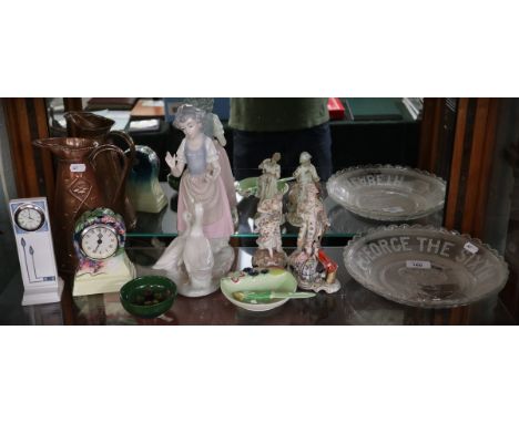 Good selection of collectables to include Moorcroft, Nao, Tupton Ware, an Arts &amp; Crafts copper jug etc - some pieces A/F 