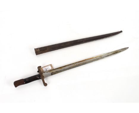 A Portuguese model  1886 bayonet and scabbard