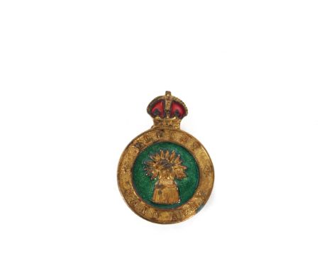 A WWII era woman's Land Army enamelled badge, a fine example 