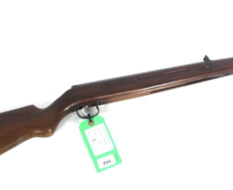 An original Model 50E .22 Cal. under-lever air rifle. May 1952 until approx. early 1960, a good honest example.As a post 1939