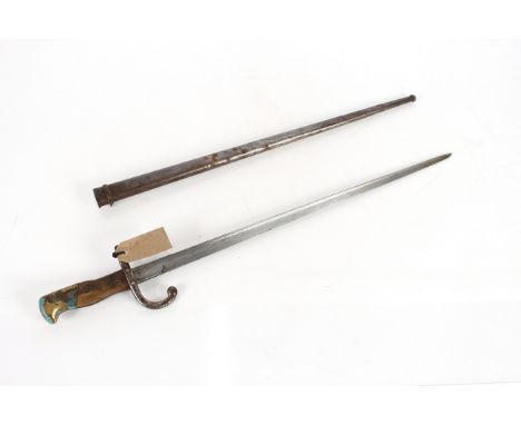 A French model 1874 bayonet with scabbard