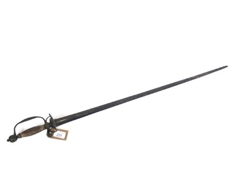 A Continental court / short sword (no scabbard), blade approx. 29½"