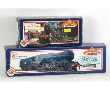 BACHMANN 'BRANCH LINE' TWO MINT AND BOXED LOCOMOTIVES viz IVATT class 2 2-6-2 tank locomotive No 1206 in unlined black LMS li