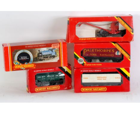 HORNBY RAILWAYS MINT AND BOXED '00' GAUGE CALEDONIAN 0-4-0 SADDLE TANK LOCOMOTIVE model No R 057, a BOXED OPERATING CRANE TRU