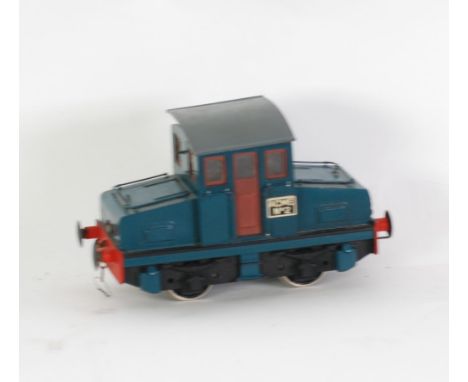 '0' GAUGE 0-4-0 TWO RAIL ELECTRIC ACME NO. 2 CENTRE BOX CAB SHUNTING ENGINE - battery operated