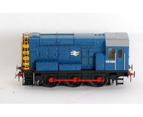 BOXED BRASSWORKS BY BACHMANN '0' GAUGE 2 RAIL ELECTRIC DIESEL SHUNTER LOCOMOTIVE 0-6-0 No. 08598 in blue Intercity livery
