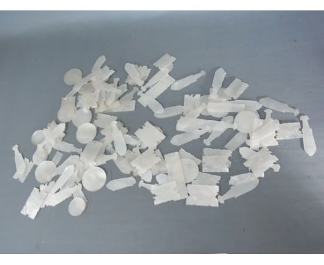A collection of Oriental mother of pearl tokens - approx 100