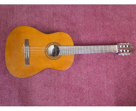 A Classical Spanish guitar model C 547 serial number 0605/201 by Stagg - some damage to veneer on front, marks to side