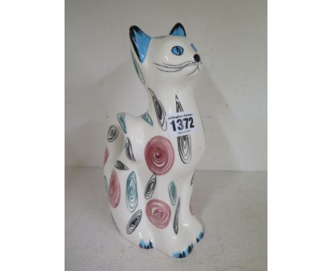 A 1950's/60's ceramic cat - Height 24cm  - Good condition