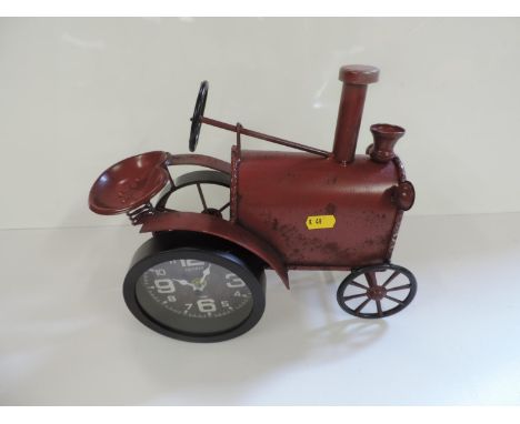 Novelty Steam Engine Clock 