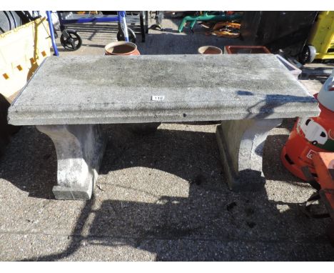 Concrete Garden Bench 