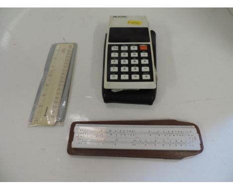 Vintage Calculator and Rules 