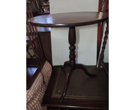 Victorian Oval Tilt Top Tripod Table 