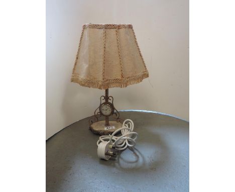 Lamp with Integral Clock 
