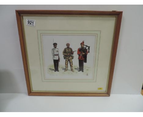 Framed Military Print 