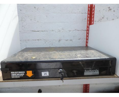 Halfords Tool Box with Key 