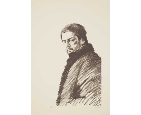 § STEPHEN CONROY (SCOTTISH 1964-) LOOKING OVER LEFT SHOULDER - 2002 Lithograph, 1/2, signed and numbered in pencil to margin,