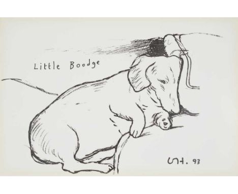 § DAVID HOCKNEY O.M., C.H., R.A. (BRITISH 1937-) LITTLE BOODGE - 1993 Off-set lithograph, published by 1853 Gallery, Salts Mi