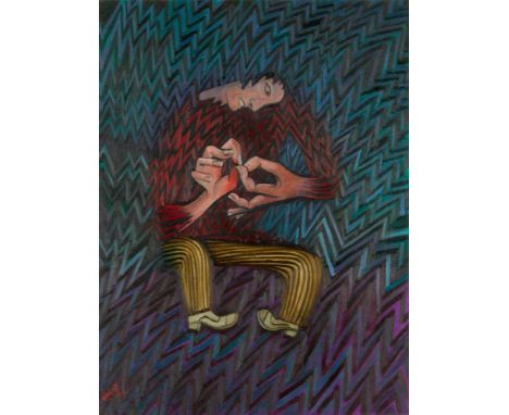 § WILLIE RODGER R.S.A., R.G.I., DUniv (SCOTTISH 1930-2018) THE FLEA SHALL NOT DINE AGAIN, 2004 Signed and dated lower left, s