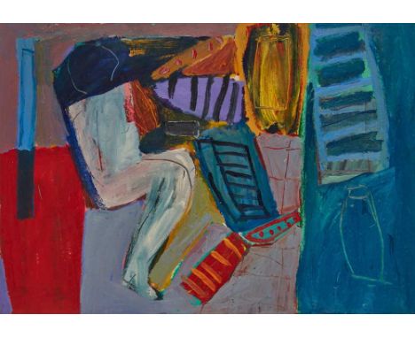 § FRASER TAYLOR (SCOTTISH 1960-) OBJECTS OF ATTENTION, 1991 Signed and dated in pencil to lower left, oil on paperDimensions: