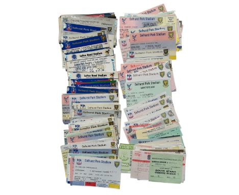 X160 WIMBLEDON FC 1980S ONWARDS FOOTBALL TICKET STUBS, HOME/ AWAYS NOTED, DUPLICATES NOTED. HUGE MIX, EVERTON/ FOREST/ PALACE