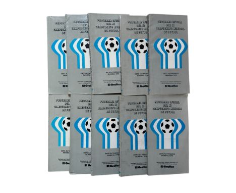 X10 WORLD CUP 1978 FOOTBALL TOURNAMENT BROCHURE PROGRAMME, OFFICIAL ARGENTINA 78 ITEM, RETAIL AT £25 PER ITEM.