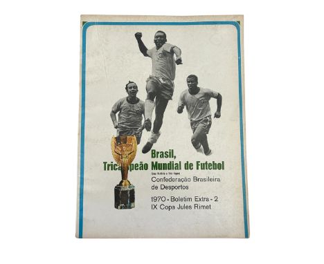 1970 WORLD CUP MEXICO / BRAZIL / PELE    Scarce official brochure published by the Brazil FA (CBD) to celebrate winning the F