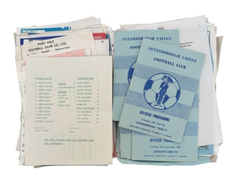X230 MISCELLANEOUS RESERVES/ YOUTHS FOOTBALL PROGRAMMES, MAINLY SINGLE SHEETS, HUGE MIX OF CLUBS, 1980S ONWARDS. USUAL FAULTS