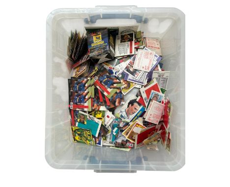 OVER 4KG OF MISCELLANEOUS MIXED FOOTBALL TRADING CARDS, THOUSANDS OF ITEMS, TOPPS/ SHOOT/ THE SUN/ SOCCER STAR/ CHIX/ BARRATT