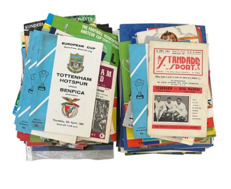 OVER 80 SEMI FINAL/ FINALS FOOTBALL PROGRAMMES, 1960S ONWARDS, HUGE MIX OF FA CUP/ LEAGUE CUP/ EUROPEAN CUP, MANCHESTER UNITE