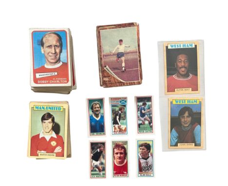 X130 MIXED FOOTBALL TRADING CARDS, X50 YELLOW BACK A&amp;BC CARDS, X40 MAKE A PHOTO A&amp;BC CARDS, X40 A&amp;BC BLUE BACKS. 