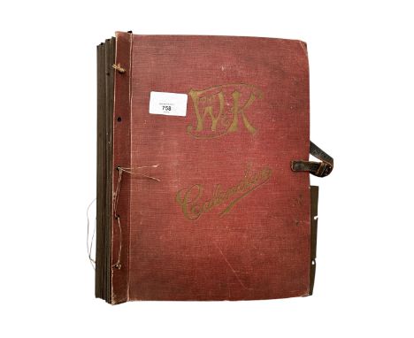 A YORKSHIRE AMATEURS 1930S LEDGER BOOK, ASSORTMENT OF CUTTINGS/ TELEGRAMS/ LETTERS/ TEAM SHEETS/ LINE UPS. A STUNNING ARCHIVE