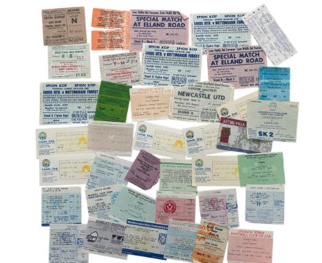 X40 LEEDS UNITED 1960-1980S MIXED FOOTBALL TICKET STUBS, HOME AND AWAYS, GREAT SET, DUPLICATION NOTED.