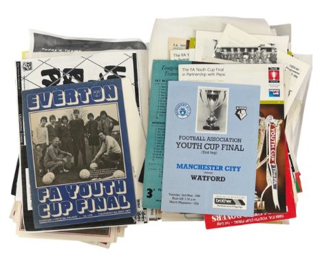 X125 MISCELLANEOUS YOUTH CUP FOOTBALL PROGRAMMES, HUGE MIX OF YOUTH/ RESERVES TEAMS, SOME DUPLICATION NOTED, TEAMS INCLUDE MA